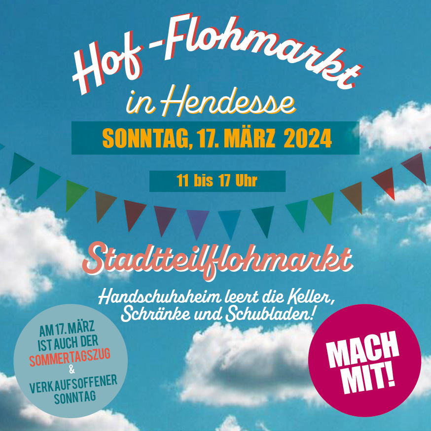 Flohmarkt Hendesse Flyer Ma rz24
