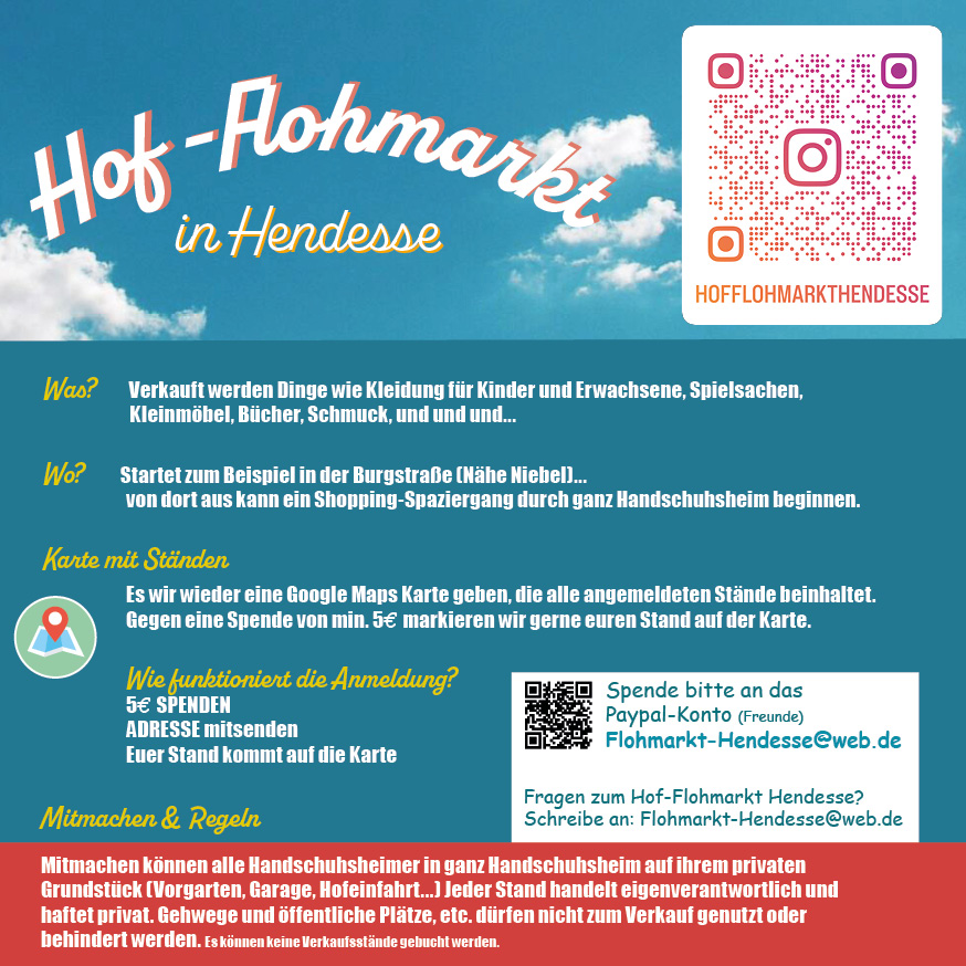 Flohmarkt Hendesse Flyer Ma rz242