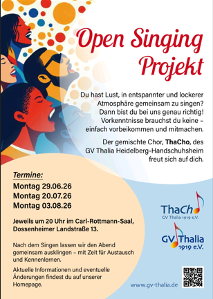 Thalia Open singing